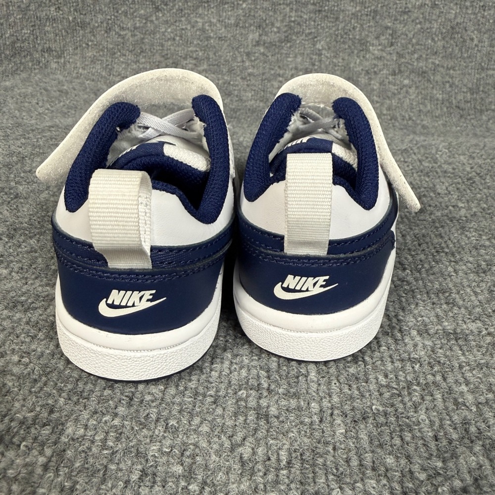 New Nike Boys Size 11 Court Borough Low 2 (PSV) Sneakers White Blue  BQ5451-107 - Picture 4 of 7
